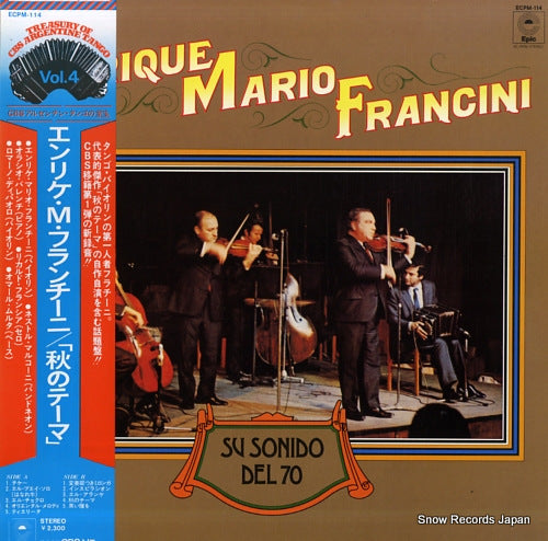 FRANCINI, ENRIQUE MARIO su sonido del 70 ECPM-114