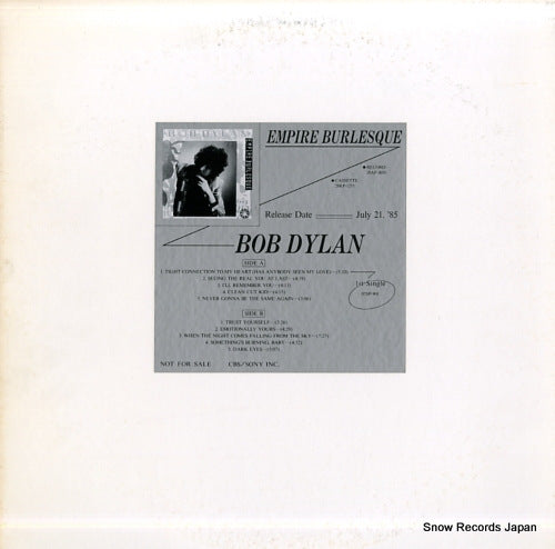 DYLAN, BOB empire burlesque 28AP3050