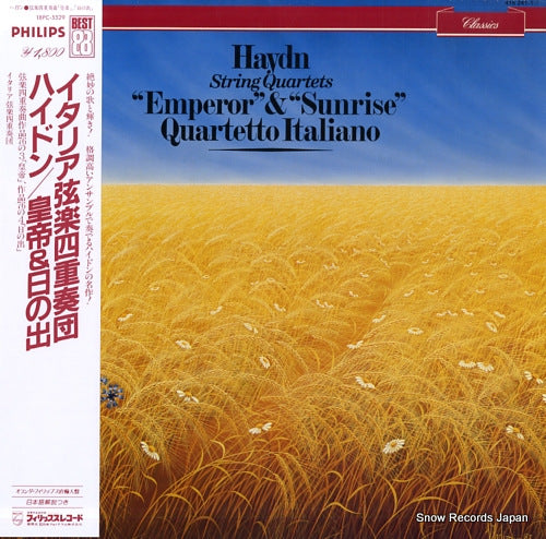 QUARTETTO ITALIANO haydn; string quartets "emperor" & "sunrise" 18PC-5529/416241-1