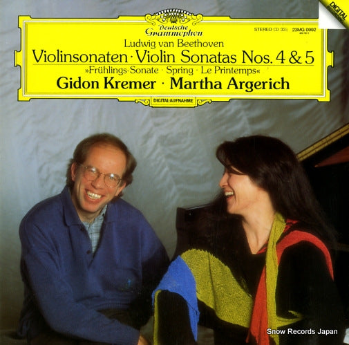 KREMER, GIDON, AND MARTHA ARGERICH beethoven; violin sonatas nos.4 & 5 23MG0992