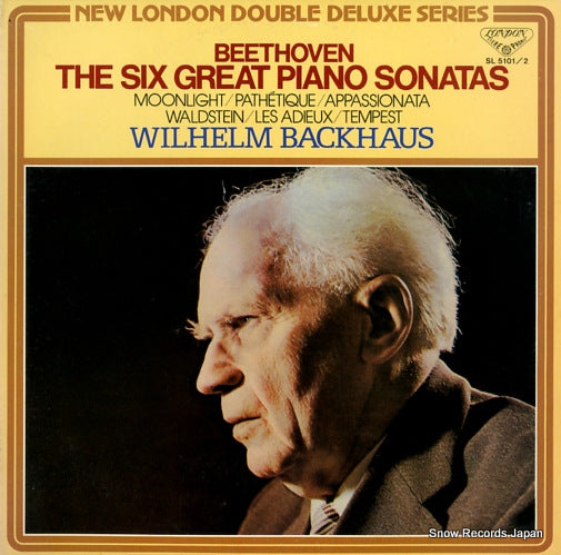 BACKHAUS, WILHELM beethoven; the six great piano sonatas SL5101