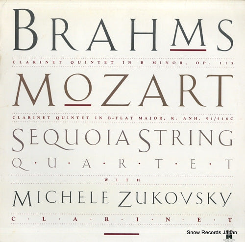 SEQUOIA STRING QUARTET, THE brahms / mozart; clarinet quintet 79105