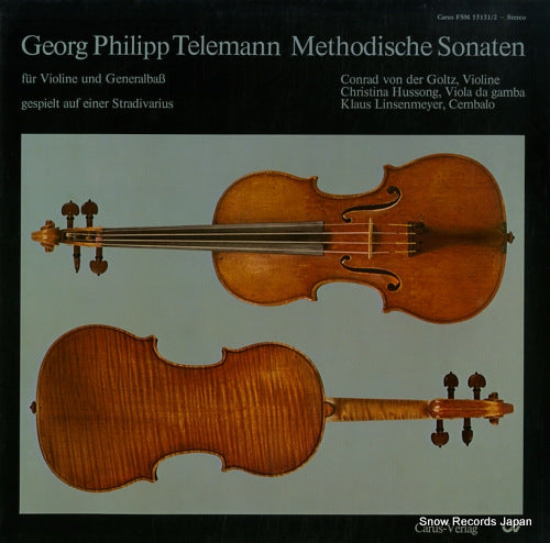 LINSENMEYER, KLAUS telemann; methodische sonaten CARUSFSM53131/2