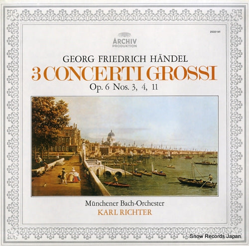 RICHTER, KARL handel; 3 concerti grossi op.6 nos.3, 4, 11 2533141