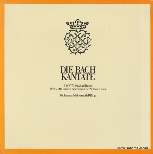 RILLING, HELMUTH die bach kantate / bwv 70 wachet! betet! CLV71903