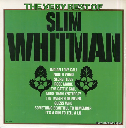 WHITMAN, SLIM the very best of slim whitman LM-1005