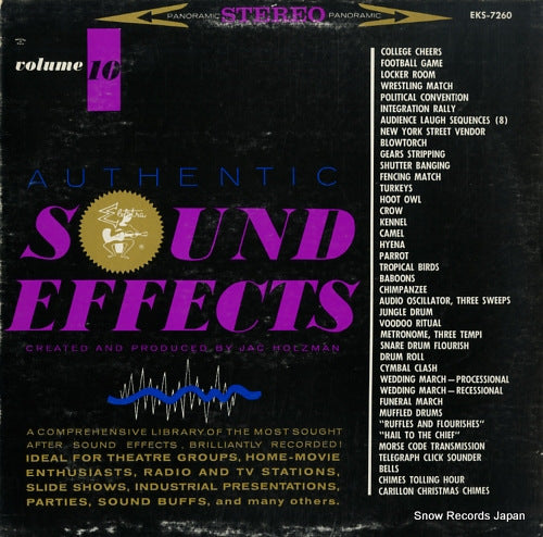 HOLZMAN, JAC authentic sound effects volume 10 EKS-7260