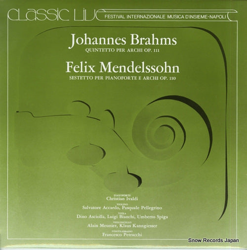 IVALDI , CHRISTIAN brahms; quintetto per archi op.111 PLD.AC60104