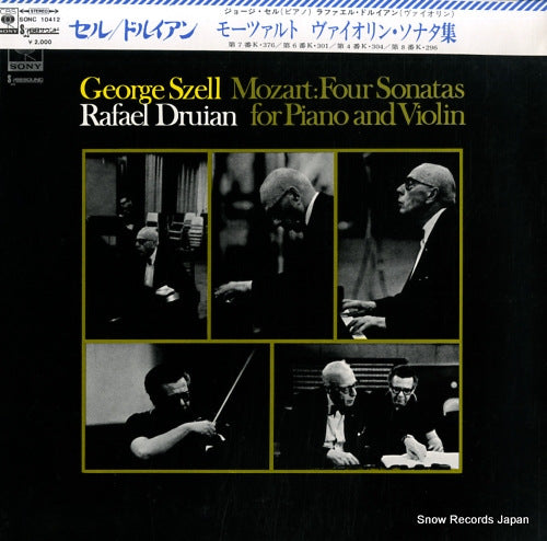 SZELL, GEORGE mozart; four sonatas for piano and violin SONC10412