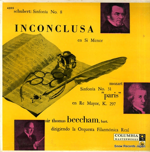 BEECHAM, THOMAS schubert; sinfonia no.8 "inconclusa" COLUMBIA4205