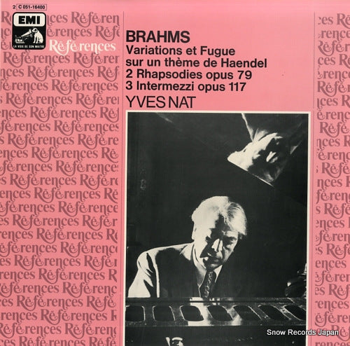 NAT, YVES brahms; variations et fugue sur un theme de haendel 2C051-16400