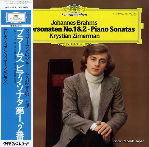 ZIMERMAN, KRYSTIAN brahms; piano sonatas no.1 & 2 MG1265