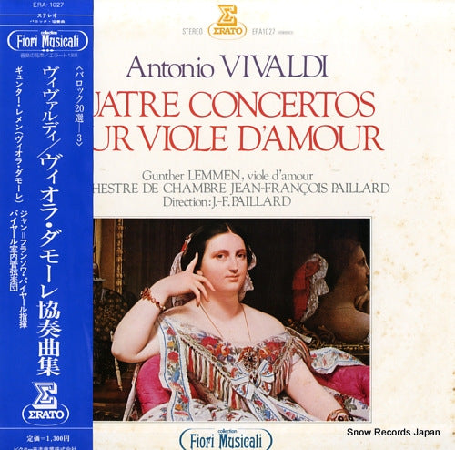 LEMMEN, GUNTHER vivaldi; quatre concertos pour viole d'amour ERA-1027
