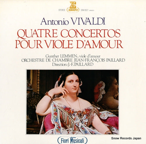 LEMMEN, GUNTHER vivaldi; quatre concertos pour viole d'amour ERA-1027