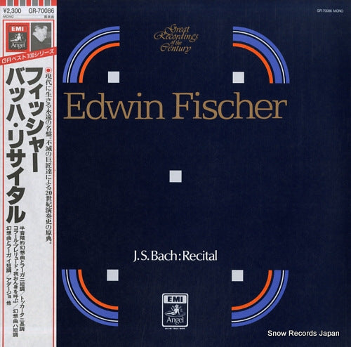 FISCHER, EDWIN bach; recital GR-70086