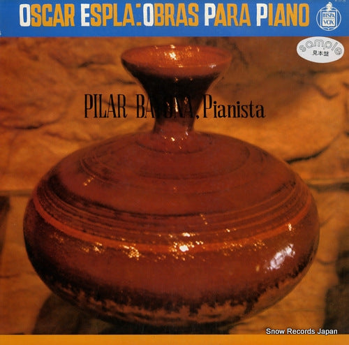 BAYONA, PILAR oscar espla; obras para piano G-7712
