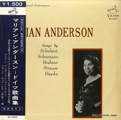 ANDERSON, MARIAN marian anderson RA-2205