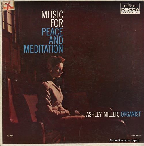 MILLER, ASHLEY music for peace and meditation DL8924