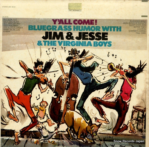 JIM AND JESSE y'all come! bluegrass humor with jim & jesse & the virginia boys BN26144
