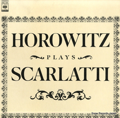 HOROWITZ, VLADIMIR scariatti; sonata in d major longo 424 20AC1554