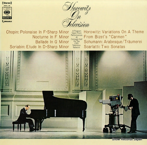 HOROWITZ, VLADIMIR horowitz on television SOCL26