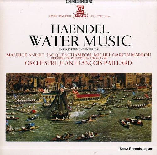 PAILLARD, JEAN-FRANCOIS haendel; water music EQ-2001