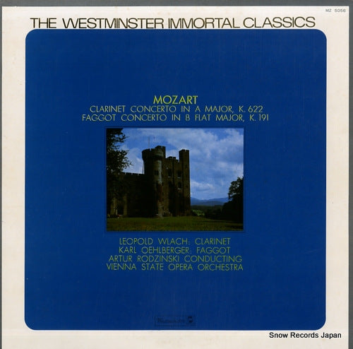 RODZINSKI, ARTUR mozart; clarinet concerto in a major k.622 MZ5056