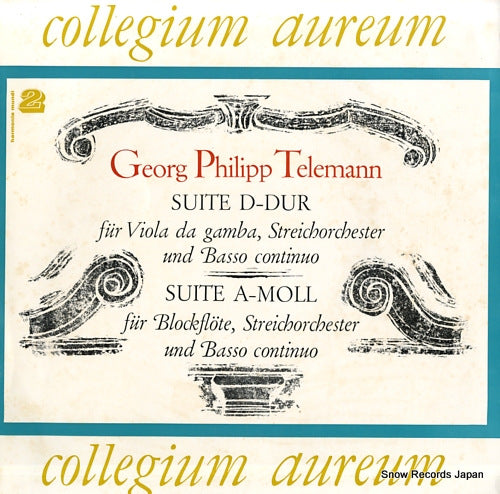 REINHARDT, ROLF telemann; suite d-dur ful viola da gamba streichorchester und basso continuo HM30618 / 2029015-8