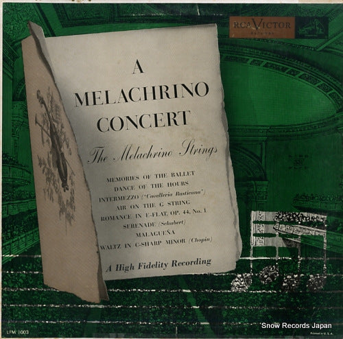 MELACHRINO STRINGS, THE a melachrino concert LPM1003
