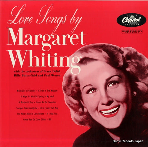 WHITING, MARGARET love songs by margaret whiting TOJJ-6002