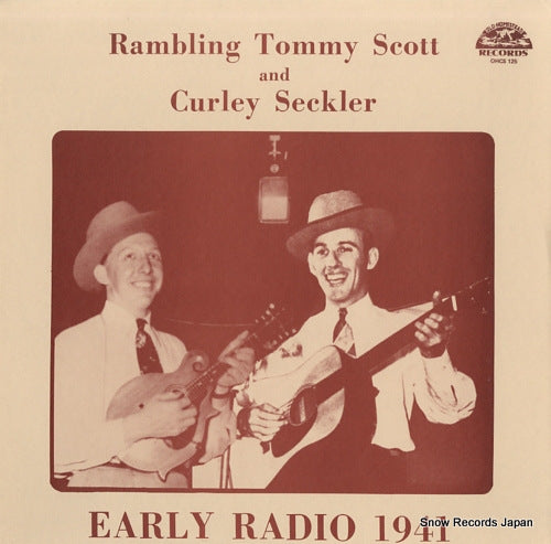 SCOTT, TOMMY early radio 1941 OHCS125