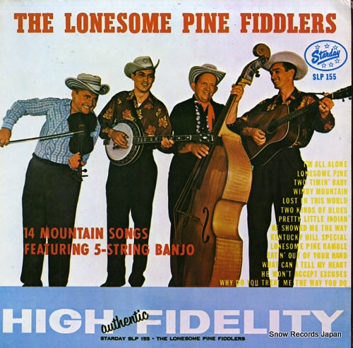LONESOME PINE FIDDLERS, THE 14 mountain songs featuring 5-string banjo SLP155