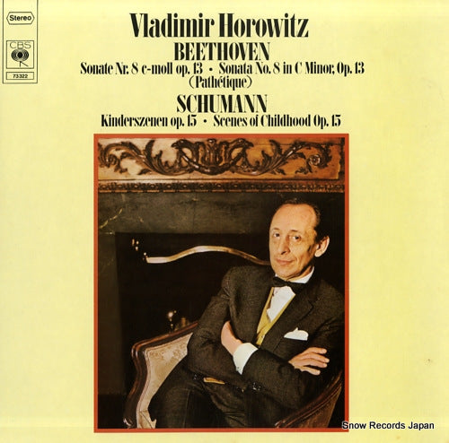 HOROWITZ, VLADIMIR beethoven; sonate nr.8 in c moll op.13 (pathetique), schumann; kinderszenen op.15 73322