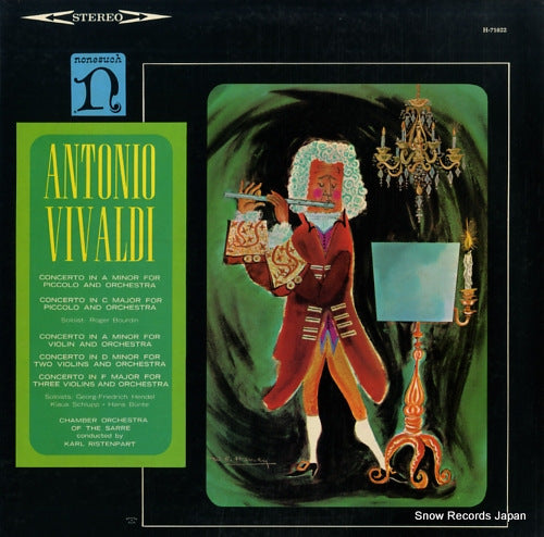 RISTENPART, KARL antonio vivaldi; concertos for violins, concertos for piccolo H-71022