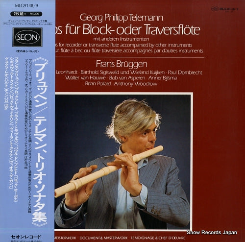 BRUGGEN, FRANS telemann; trios fur block-oder traverflote MLG9148/9