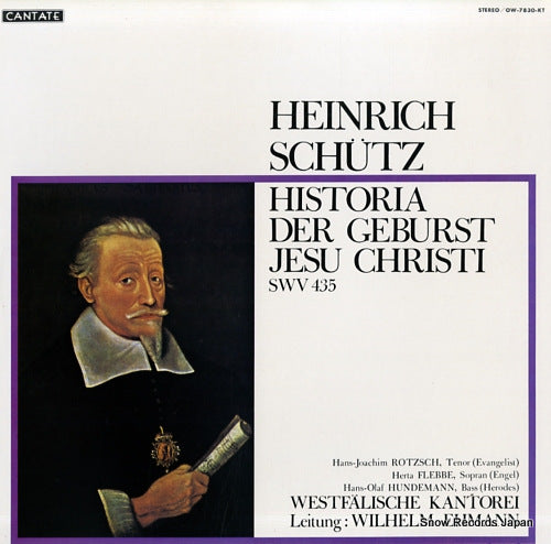 EHMANN, WILHELM heinrich schutz; historia der geburst jesu christi swv435 OW-7830-KT