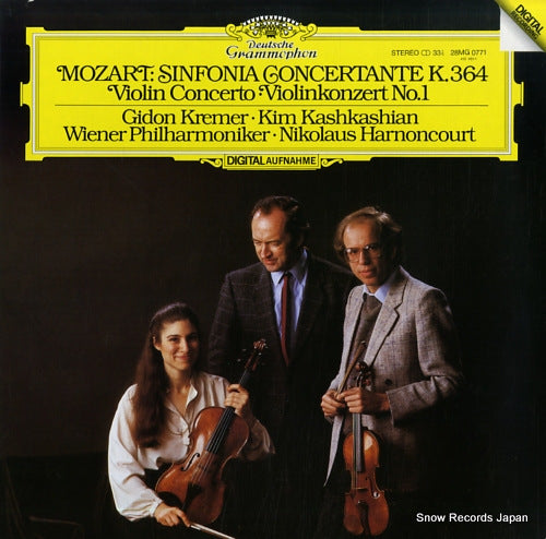 HARNONCOURT, NIKOLAUS mozart; sinfonia concertante k.364 28MG0771