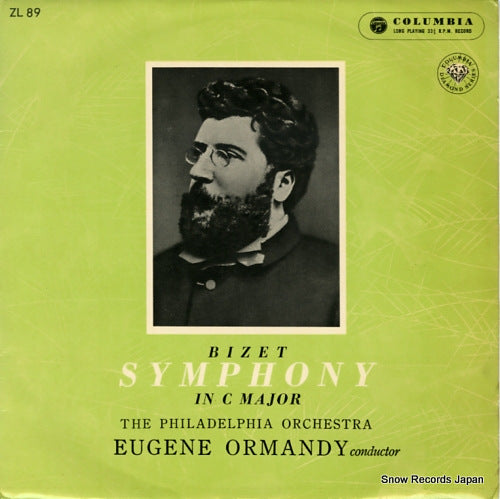 ORMANDY, EUGENE bizet; symphony in c major ZL89