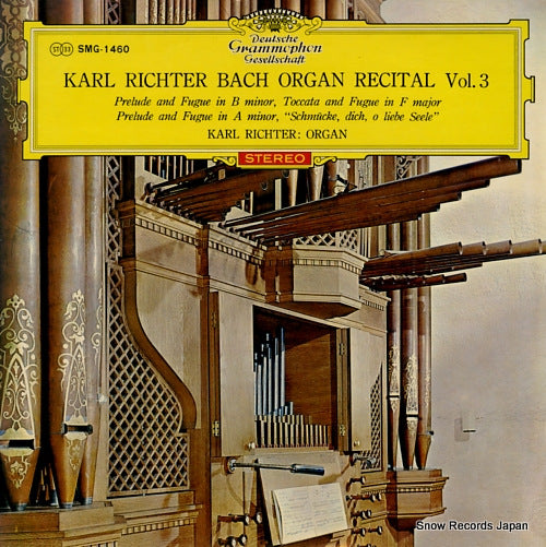 RICHTER, KARL karl richter bach organ recital vol.3 SMG-1460
