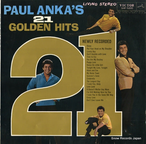 ANKA, PAUL paul anka's 21 golden hits SHP-5200