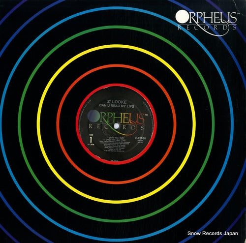 Z'LOOKE can u read my lips (re-mixes january '89) V-72666