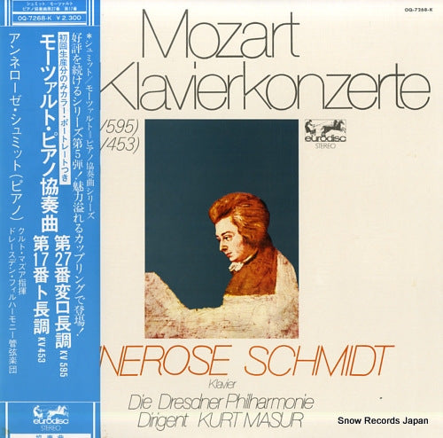 SCHMIDT, ANNEROSE mozart; die klavierkonzerte b-dur / g-dur OQ-7268-K