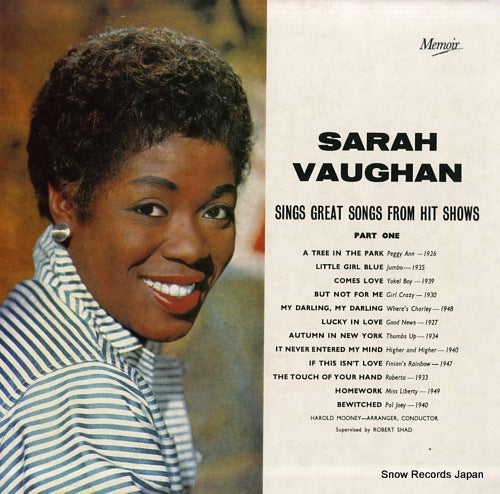 VAUGHAN, SARAH sings great songs from hit shows MOIR127