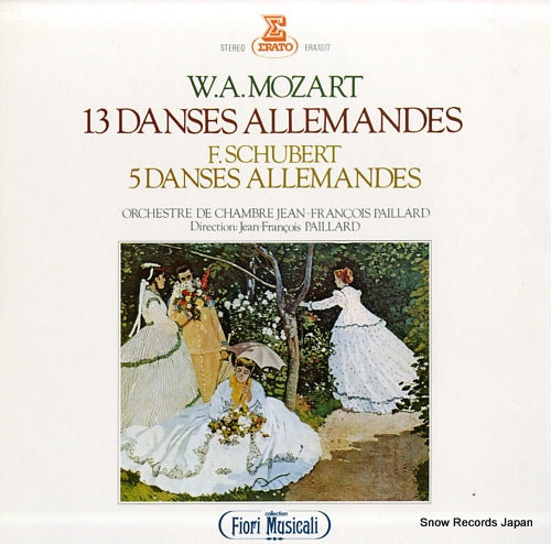 PAILLARD, JEAN-FRANCOIS mozart; 13 danses allemandes ERA-1077