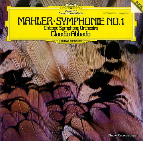 ABBADO, CLAUDIO mahler; symphonie no.1 28MG0235