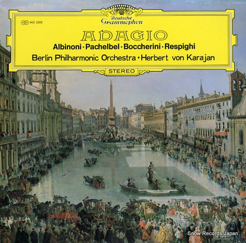 KARAJAN, HERBERT VON adagio in g minor for organ and strings MG2392