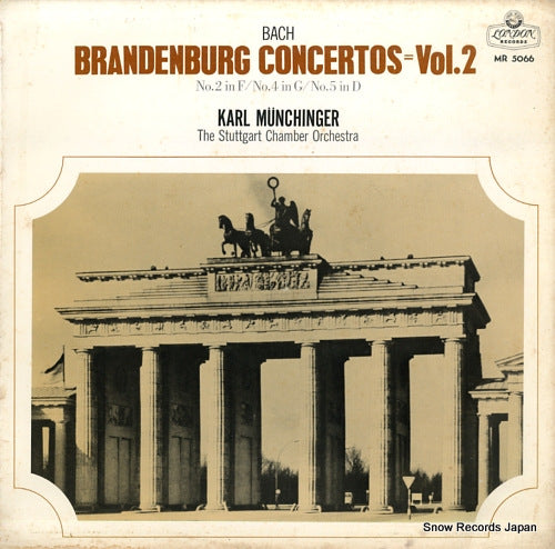 MUNCHINGER, KARL bach; brandenburg concertos vol.2 MR5066