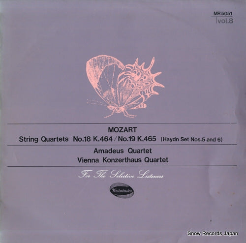 AMADEUS QUARTETT / VIENNA KONZERTHAUS QUARTET mozart; string quartets no.18 k.464 / no.19 k.465 MR5051