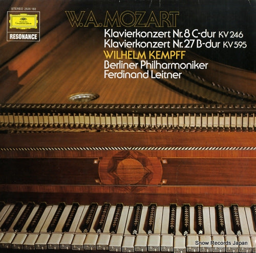 KEMPFF, WILHELM mozart; klavierkonzert nr.8 c-dur kv246 2535183