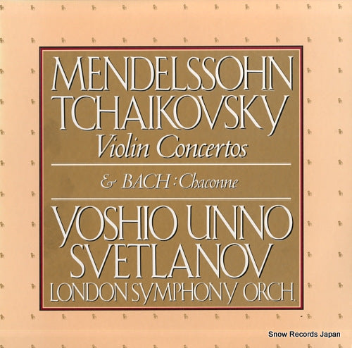UNNO, YOSHIO mendelssohn, tchaikovsky; violin concertos 40AC1194-5